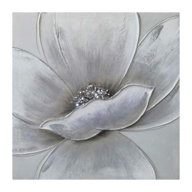 WHITE FLOWER МАСЛЕНА КАРТИНА 55/55 СМ