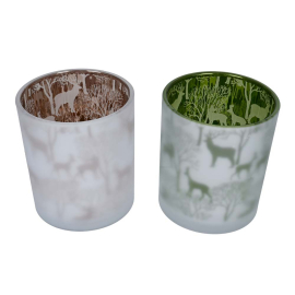 КОЛЕДНА ПОСТАВКА ЗА СВЕЩ 7/8.2 СМ АСОРТИ