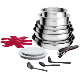 TEFAL INGENIO COOK СЕТ СЪДОВЕ ЗА ГОТВЕНЕ 15 ЧАСТИ