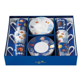 AQUARIUM СЕТ ЗА КАФЕ 6 ЧАШИ 100МЛ