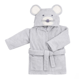 LITTLE MOUSE ХАЛАТ ЗА БАНЯ С КАЧУЛКА 1-3 Г.