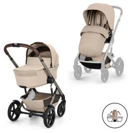 TALOS S LUX TPE 2026 БЕБЕШКА КОЛИЧКА 2 В 1 СЪС СГЪВАЕМ КОШ