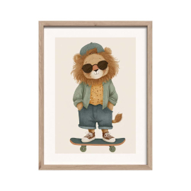 SKATER КАРТИНА С РАМКА 30/40 СМ