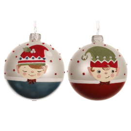 ELF КОЛЕДНА ТОПКА 8 СМ АСОРТИ