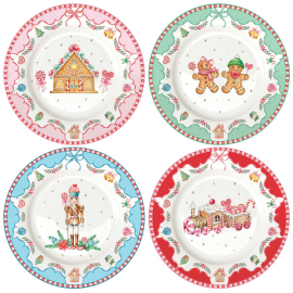 XMAS SWEET CHRISTMAS СЕТ 4 БР ЧИНИИ 19СМ
