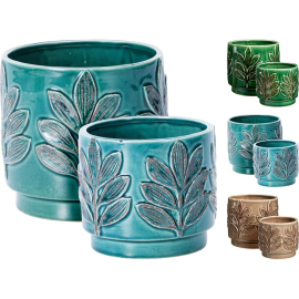 КЕРАМИЧНА КАШПА 13/10.7 СМ АСОРТИ