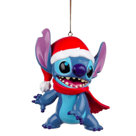 STITCH SANTA КОЛЕДНА ИГРАЧКА ЗА ЕЛХА 8/6/9 СМ