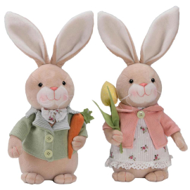 TRADITIONAL EASTER ДЕКО ЗАЕК 15/12/40 СМ АСОРТИ