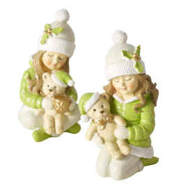 КОЛЕДНА СТАТУЕТКА 4.5/4.5/9 СМ АСОРТИ