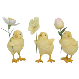 COTTAGE SPRING СТАТУЕТКА ПИЛЕНЦЕ С ЦВЕТЕ 12.5 СМ АСОРТИ