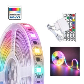 КОМПЛЕКТ RGBIC+CCT CHASING LIGHTS ЛЕНТА SPEED LED СЪС ЗАХРАНВАНЕ И КОНТРОЛЕР