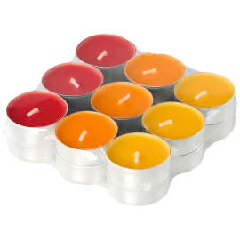 18 БР. АРОМАТНИ ЧАЕНИ СВЕЩИ MANDARINE-ORANGE