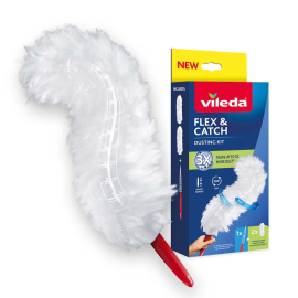 VILEDA FLEX AND CATCH ЧЕТКА ЗА ПОЧИСТВАНЕ НА ПРАХ С КЪСА ДРЪЖКА
