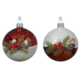 КОЛЕДНА ТОПКА 8 СМ АСОРТИ