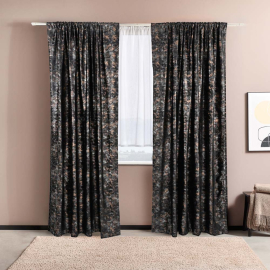 ETNA ПЕРДЕ ПЛЪТНО С ПЕРДЕЛИК СЕТ 2 БР.150/250СМ