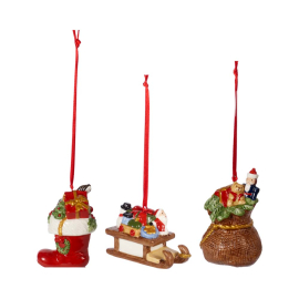 NOSTALGIC ORNAMENTS СЕТ 3 БР. КОЛЕДНИ ВИСУЛКИ ЗА ЕЛХА