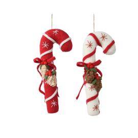 CANDY STICK КОЛЕДНА ВИСУЛКА ЗА ЕЛХА 7/15/36 СМ АСОРТИ