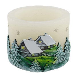 WINTER HOUSE КОЛЕДНА СВЕЩ 8/10 СМ