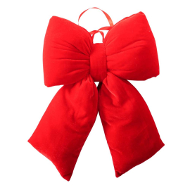 КОЛЕДНА ПАНДЕЛКА ЧЕРВЕНА ПЛЮШ 40 СМ