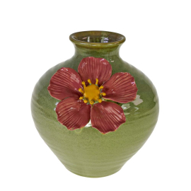FLOWER КЕРАМИЧНА ВАЗА С ЦВЕТЕ 21 СМ