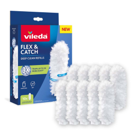 VILEDA FLEX AND CATCH КОМПЛЕКТ 10 БР. ПЪЛНИТЕЛИ ЗА ЧЕТКА ЗА ПОЧИСТВАНЕ НА ПРАХ