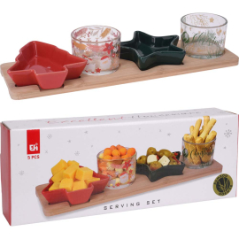 КОЛЕДЕН СЕТ ЗА СЕРВИРАНЕ 5 ЧАСТИ