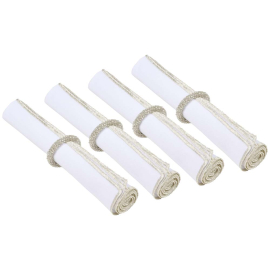 XMAS КОЛЕДЕН СЕТ САЛФЕТКИ С ПРЪСТЕНИ 4БР.45/45СМ