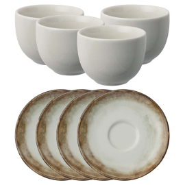 SHADE EARTH PORCELAIN СЕРВИЗ ЗА КАФЕ 8 ЧАСТИ