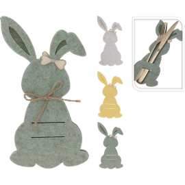 BUNNY СЕТ 4 БР. ВЕЛИКДЕНСКА ПОДЛОЖКА ЗА ПРИБОРИ 22/12/2 СМ АСОРТИ