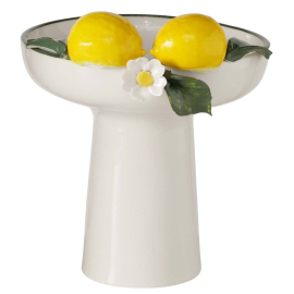 LEMON ДЕКОРАТИВНА КУПА НА СТОЙКА 20 СМ