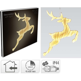 REINDEER СВЕТЕЩА КОЛЕДНА ДЕКОРАЦИЯ ЕЛЕН 73 СМ