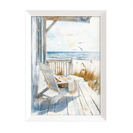 BEACH HOUSE КАРТИНA С РАМКА 50/70 СМ