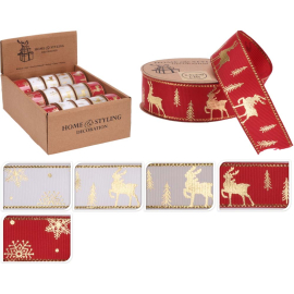 КОЛЕДНА ПАНДЕЛКА ЗА ОПАКОВАНЕ 2.5/270 СМ AСОРТИ