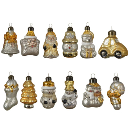 КОЛЕДЕН ОРНАМЕНТ АСОРТИ 4.5/4.7/8.4 СМ