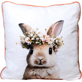 EASTER RABBIT ДЕКО ВЪЗГЛАВНИЦА С ЦИП