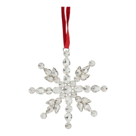 SNOWFLAKE VELVET КОЛЕДНА ВИСУЛКА СНЕЖИНКА 11 СМ