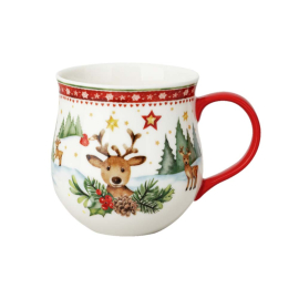 XMAS HR CHRISTMAS RENTIER ЧАША ЗА ТОПЛИ НАПИТКИ 450МЛ