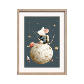 ASTRO MOUSE КАРТИНА С РАМКА 30/40 СМ