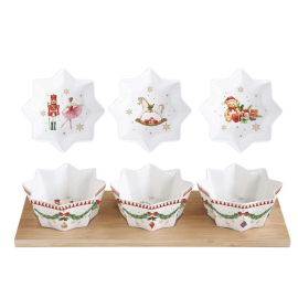 XMAS MAGIE DE NOEL СЕТ ЗА СЕРВИРАНЕ 4 ЧАСТИ 34х12СМ