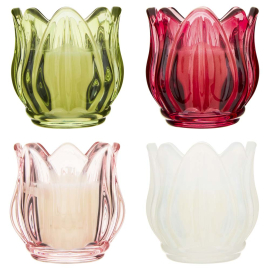 ROSE FLOWER АРОМАТНА СВЕЩ 75 ГР. АСОРТИ