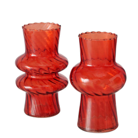 LEONAS СТЪКЛЕНА ВАЗА 20 СМ