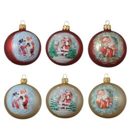 КОЛЕДНА ТОПКА АСОРТИ 8 СМ