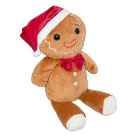 GINGERBREAD VELVET ПЛЮШЕНА КОЛЕДНА ИГРАЧКА 60 СМ