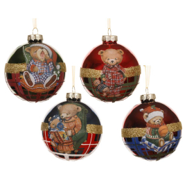 КОЛЕДНА ТОПКА 8 СМ АСОРТИ