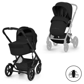 TALOS S LUX BLK 2026 БЕБЕШКА КОЛИЧКА 2 В 1 СЪС СГЪВАЕМ КОШ