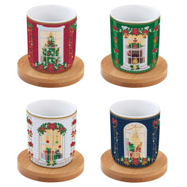 XMAS FESTIVE AVENUE СЕРВИЗ ЗА КАФЕ 110МЛ 8 ЧАСТИ