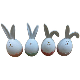 LUCKY RABBIT ДЕКО ЗАЕК 7.5/7.5/15.5 СМ АСОРТИ