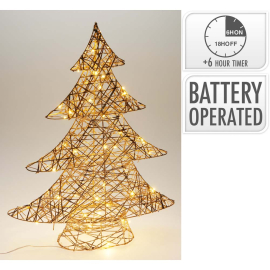 LED TREE СВЕТЕЩА КОЛЕДНА ДЕКОРАЦИЯ ЕЛХА 60 СМ