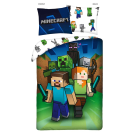 MINECRAFT BATTLE СПАЛЕН КОМПЛЕКТ ДВУЛИЦЕВ ПАМУК 2 ЧАСТИ
