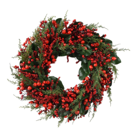 BIG BERRIES КОЛЕДЕН ВЕНЕЦ 60 СМ